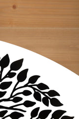 Panneau mural décoratif 3D ensemble 3 pcs métal et bois arbre
