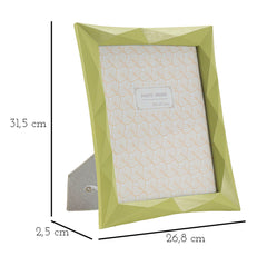 Cadre photo rectangulaire résine verte