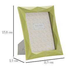 Cadre photo rectangulaire résine verte