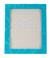 Cadre photo rectangulaire résine bleu clair