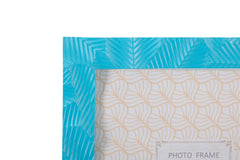 Cadre photo rectangulaire résine bleu clair