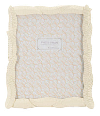 Cadre photo Serpent en résine couleur Crème