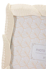 Cadre photo Serpent en résine couleur Crème