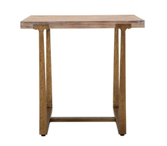 Table carrée Ankara métal et bois