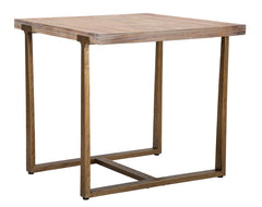 Table carrée Ankara métal et bois