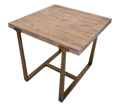 Table carrée Ankara métal et bois