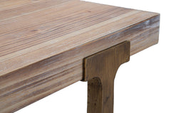 Table carrée Ankara métal et bois