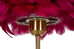 TABLE LAMPBALL FEATHER BORDEAUX CM Ø 30X50 