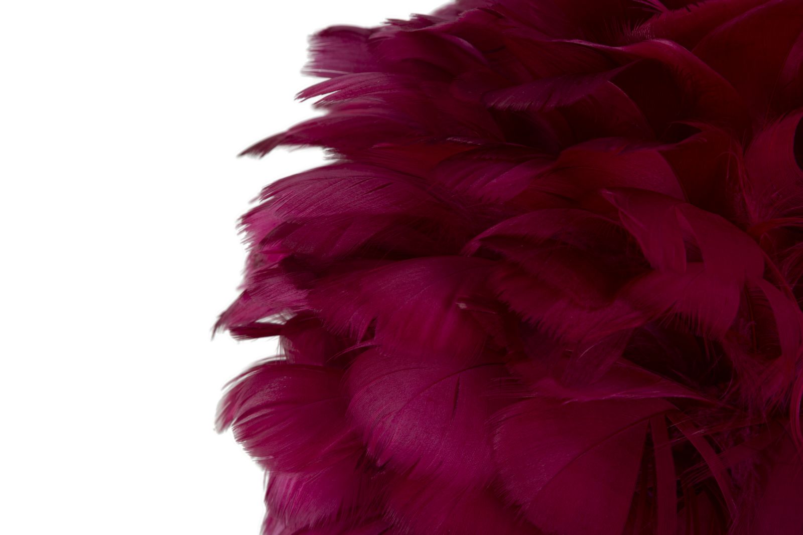 TABLE LAMPBALL FEATHER BORDEAUX CM Ø 30X50 