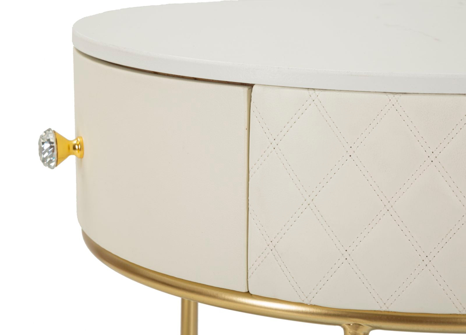 TALL BEDSIDE WITH STOOL SHARON CM Ø 52X70 - Ø 36X39