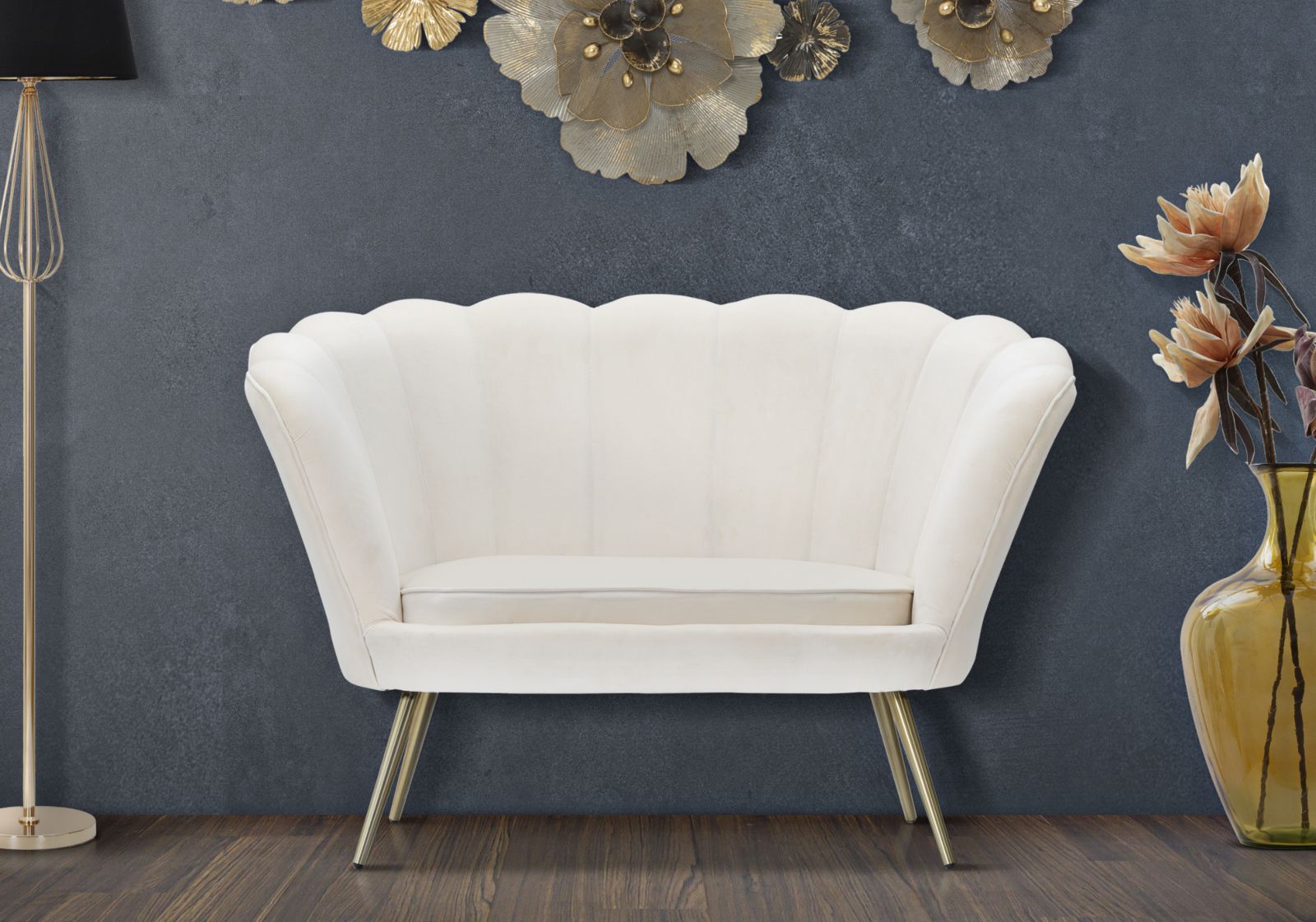 SOFA VIENNA CREMA CM 130X74X84