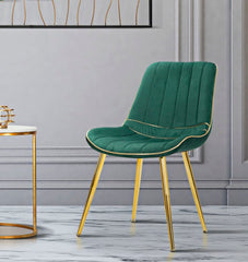 CHAIR PARIS VERDE/GOLD SET 2 PCS CM 51X59X79