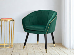 ARMCHAIR PARIS VERDE/GOLD CM 62X58X78