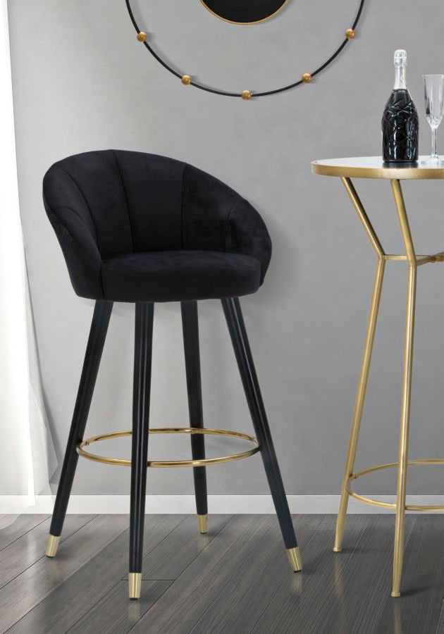 BAR STOOL PRAGUE NERO CM 55X56X104