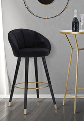 BAR STOOL PRAGUE NERO CM 55X56X104