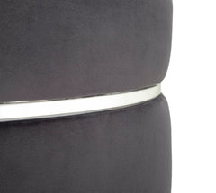 BAR STOOL PARIS GRIGIO/SILVER CM Ø 35X40,5