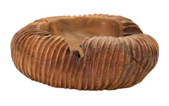 Plateau Garit Teck sculpté