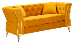SOFA EMY MUSTARD WITH CUSHIONS  CM 162X83X76