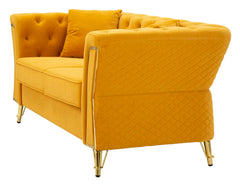 SOFA EMY MUSTARD WITH CUSHIONS  CM 162X83X76