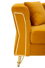SOFA EMY MUSTARD WITH CUSHIONS  CM 162X83X76