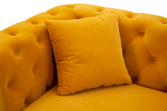 SOFA EMY MUSTARD WITH CUSHIONS  CM 162X83X76