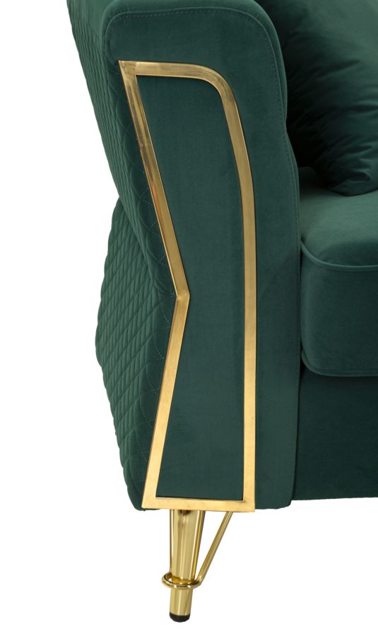 SOFA EMY GREEN WITH CUSHIONSCM 162X83X76