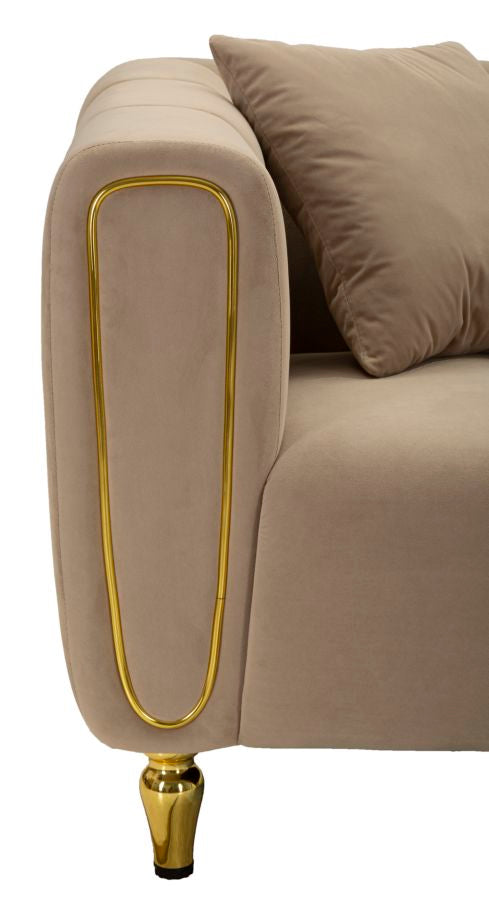 SOFA ALMA GREY WITH CUSHIONS CM 155X81X71