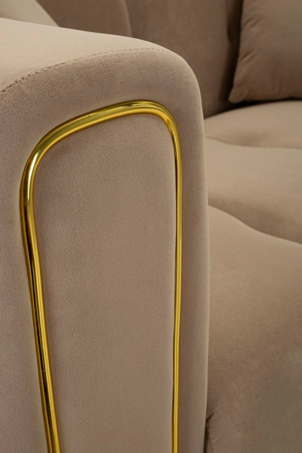 SOFA ALMA GREY WITH CUSHIONS CM 155X81X71