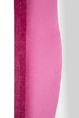Miroir mural Theodor cadre en bois Velours Fuchsia