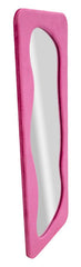 Miroir mural Theodor cadre en bois Velours Fuchsia