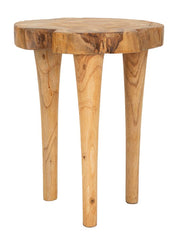 Tabouret en teck recyclé
