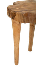 Tabouret en teck recyclé