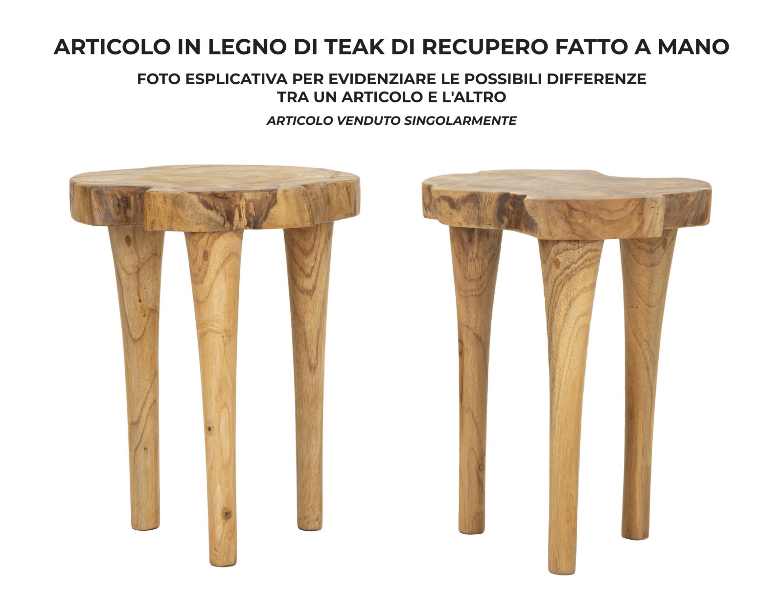 KURSI STOOL TEAK CM Ø 35X45