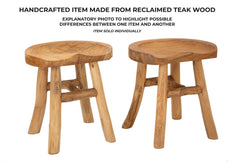 Tabouret Teck recyclé
