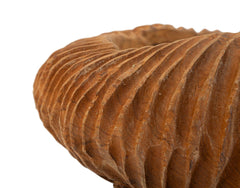 Plateau Garit Teck sculpté