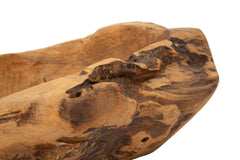 Plateau en teck recyclé formes irrégulières