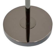 Lampe sur pied Milva Abat-jour en velours doré Base en verre violet