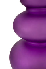 Lampe de table Milva Verre Violet abat-jour Velours Doré