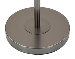 Lampe de sol Bright One Verre Blanc et Velours Gris