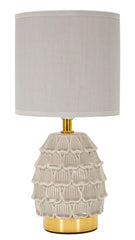 Lampe de chevet Pigny crème en forme de pin