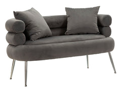 SOFA SILVERY PLUS WITH CUSHIONS  CM 133X68X69