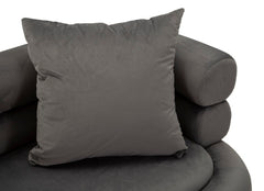 SOFA SILVERY PLUS WITH CUSHIONS  CM 133X68X69