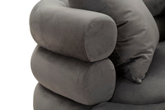 SOFA SILVERY PLUS WITH CUSHIONS  CM 133X68X69