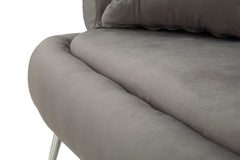 SOFA SILVERY PLUS WITH CUSHIONS  CM 133X68X69