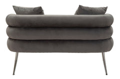 SOFA SILVERY PLUS WITH CUSHIONS  CM 133X68X69