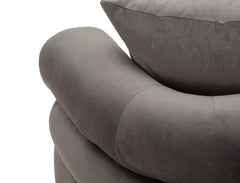SOFA SILVERY PLUS WITH CUSHIONS  CM 133X68X69