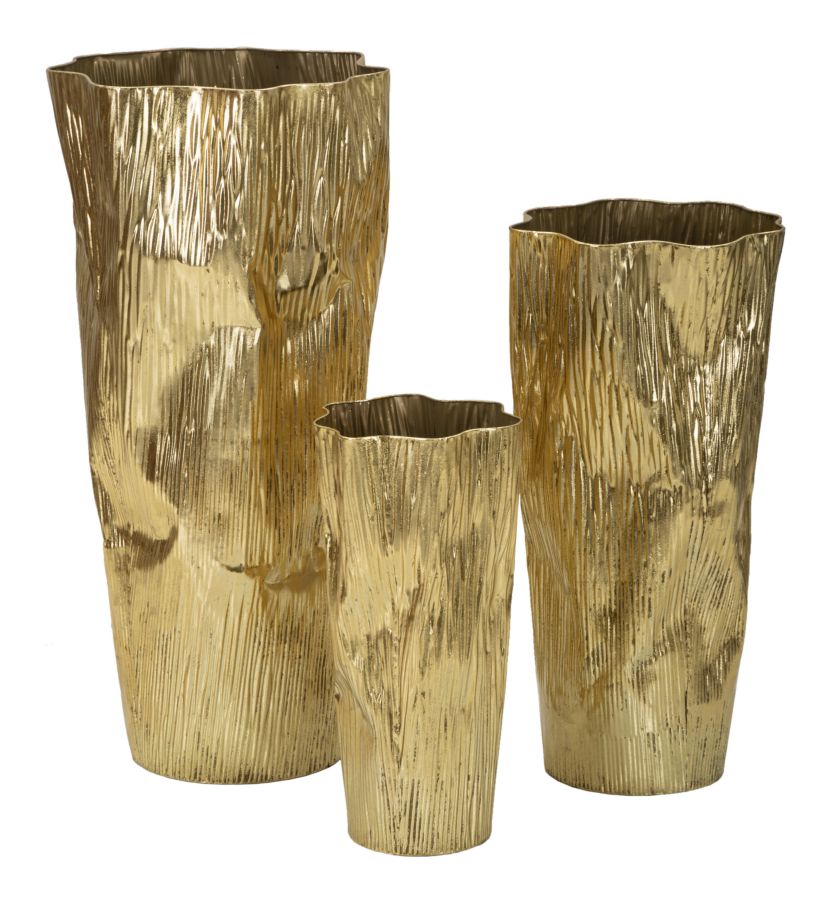 VASE HOLDER GLOLLY SET 3 PCS CM Ø 41X39X83- 
32X31X67-23X25X49