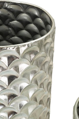 VASE HOLDER SILVY SET 2 PCS CM Ø 37X92X-32X75