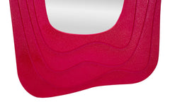 Miroir mural sinueux Dafne Fuchsia