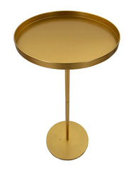 Table d'appoint en métal doré